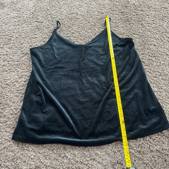 Halogen Black Outfit Set Velvet Cami Faux Leather Shorts High Rise Size L Large - Picture 9 of 16